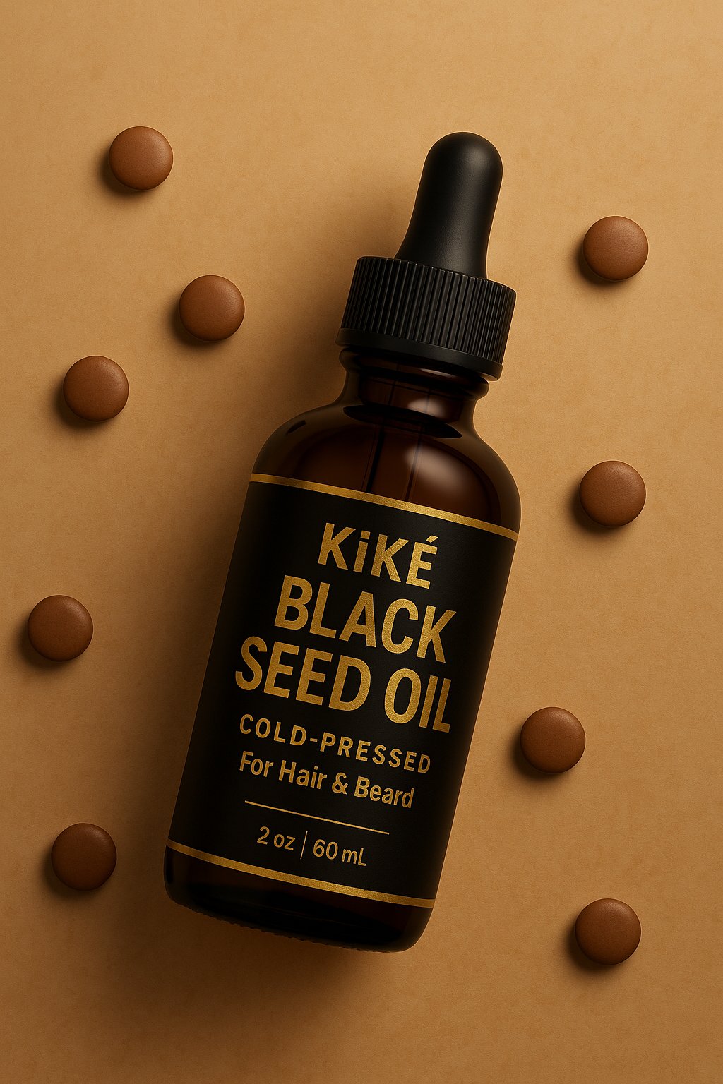 KiKE Black Seed Oil – 100% Organic, Cold-Pressed – 2 oz (60 mL)