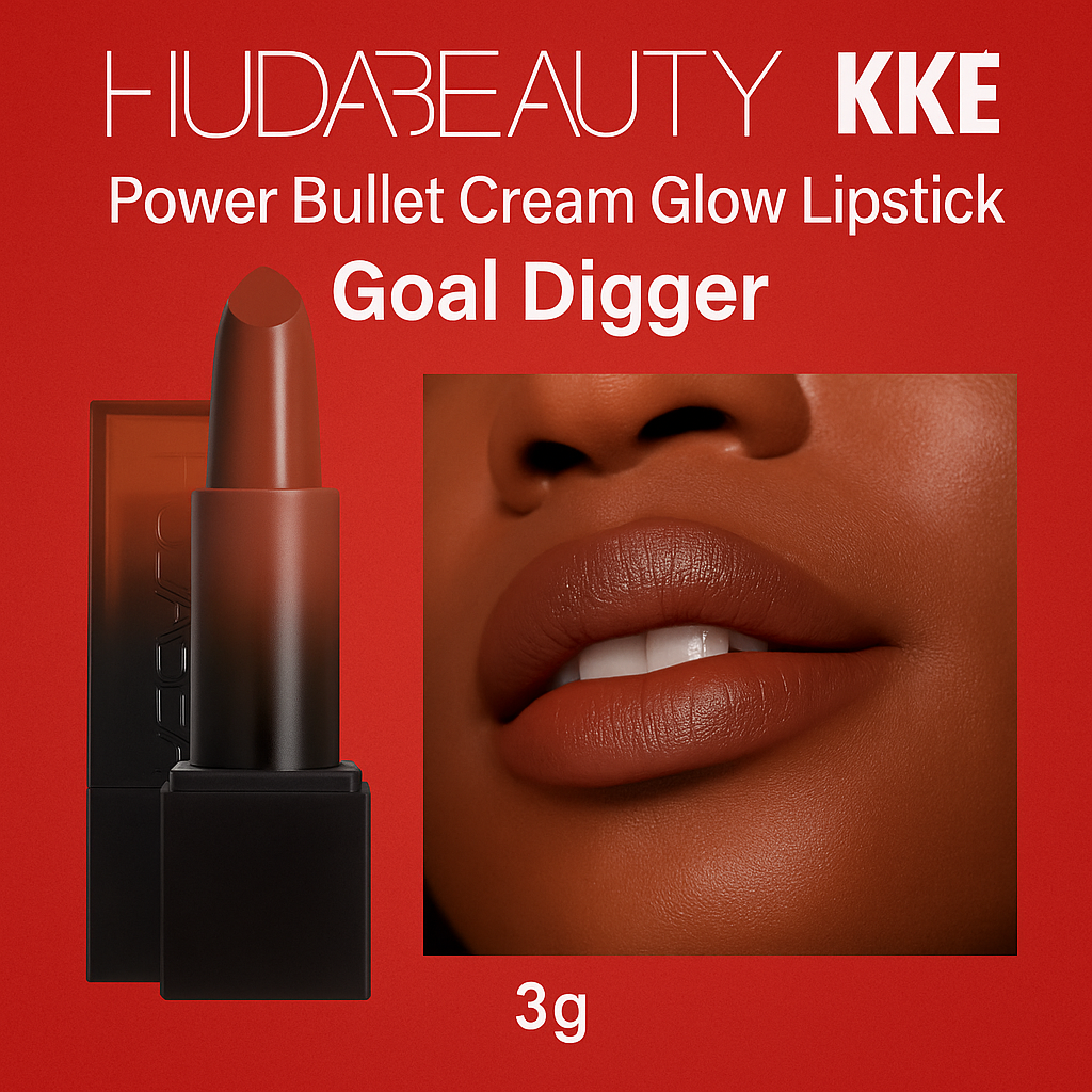 HUDA BEAUTY Power Bullet Cream Glow Lipstick – Empress | 3g